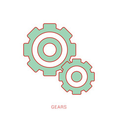Setting gears icon