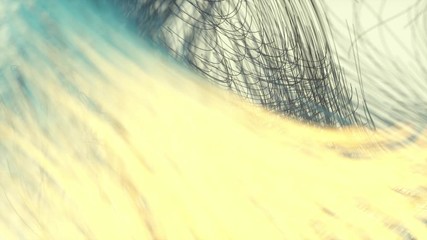 Flowing colorful lines, abstract animation background, 3d rendering. - Powered by Adobe