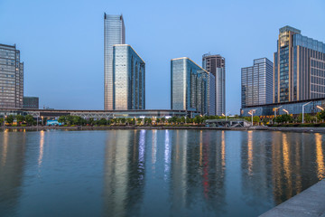 Obraz premium urban skyline and modern buildings, cityscape of China..