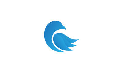 Bird logo vector stock image