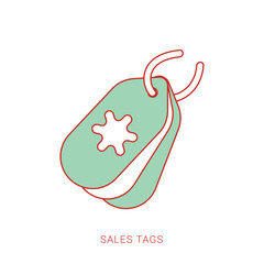 Price tag icon, big sale, commercial icon. vector illustration