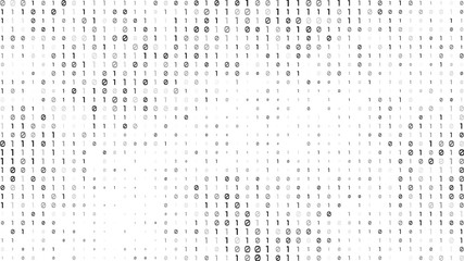 Binary matrix background, Twinkle technology Binary code on background and Secure Data Concept