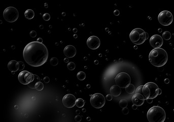 Many bubbles photo overlay