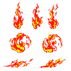 Fireball effect vector concept for hot design