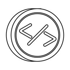 programming symbols in button icon