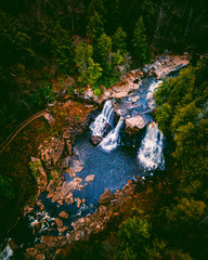 Black Waterfalls - Aerial