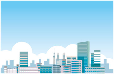 東京　都会　風景　イメージ