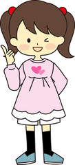 Kids full body illustration