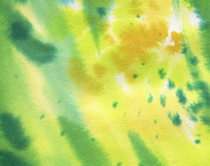 Abstract watercolor background. Colorful watercolor spots are brush painted.