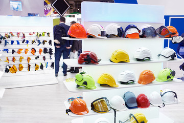 Safety helmets and gloves for workers