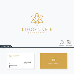 abstract flower logo design inspiration