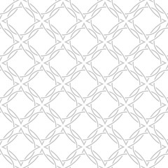 Fototapeta premium Geometric print. Gray pattern on white seamless background