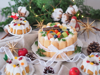 クリスマスケーキ シャルロットケーキ
