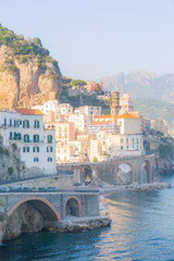 Fototapeta na wymiar Atrani, Amalfi Coast, Campania, Italy.