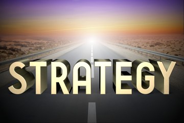 Strategy concept, road - 3D rendering