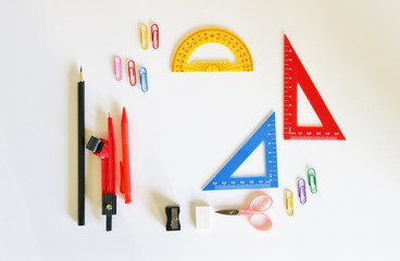 文具　定規　カラフル　イメージ