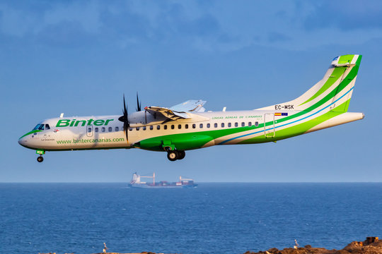 Binter Canarias ATR 72-600 Airplane Gran Canaria Airport