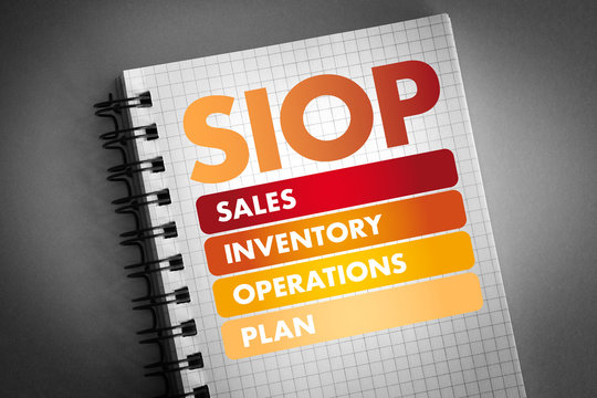 SIOP - Sales Inventory Operations Plan acronym, business concept background