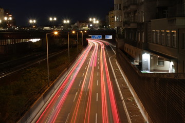 Nächtliche Autobahn