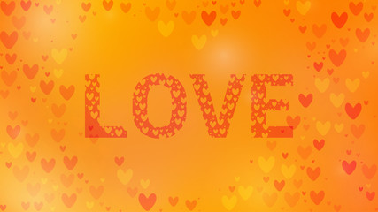 abstract love patterned background