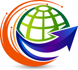 globe arrow logo
