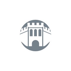 Castle icon Vector Illustration design Logo