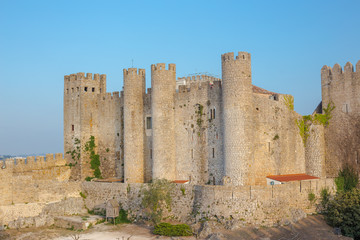 Fototapeta na wymiar Medieval castle in the portuguese village of Obidos