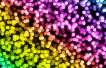 party confettie bokeh lights