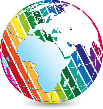 colorful globe logo 