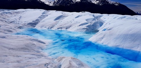 Perito Moreno Eis Gletscher blau weiß see berge argentinien patagonien el calafate Südamerika
