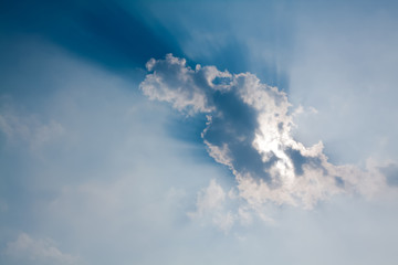 blue sky with white clouds