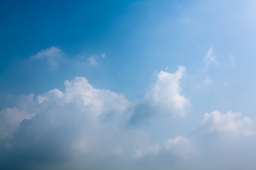 blue sky with white clouds