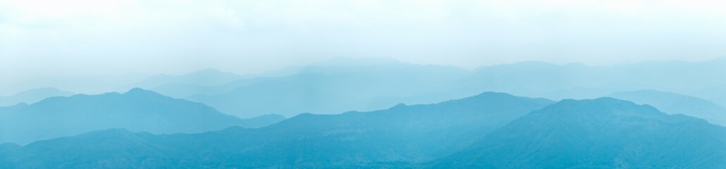 A continuous mountain. Background of Chinese ink painting.