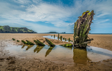 Helvetica Wreck Rossili, Wales, UK
