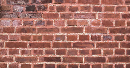 old red brick wall background