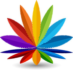colorful leaf logo