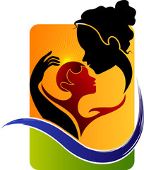 mother and baby logo