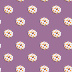 Sweet Donut Cassis Polyswitch Seamless Pattern