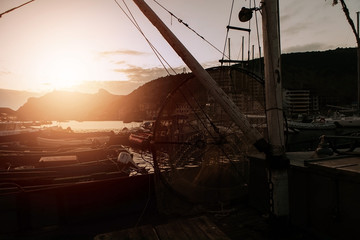 Balaklava Bay with boats