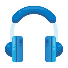 earphones audio device isolated icon