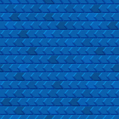 Abstract seamless pattern of tiles fitted to each other, in blue colors