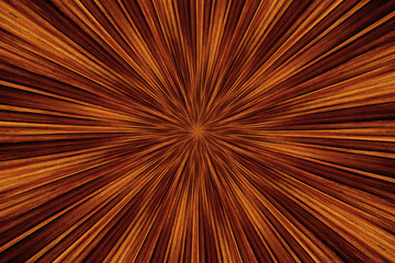Dark brown wood in starburst pattern