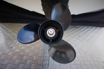 Propeller. Yacht self-drive. 