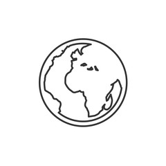 earth icon vector illustration for website and design icon