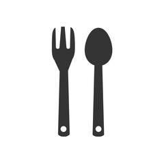 folk and spoon cutlery icon vector illustration for website and design icon