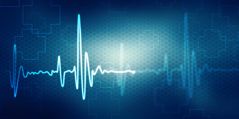 2D illustration medical structure background