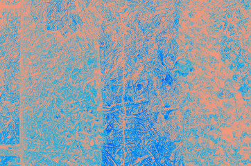 abstract coral and blue color texture background with copy space for design