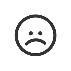 sad face icon vector illustration for website and design icon