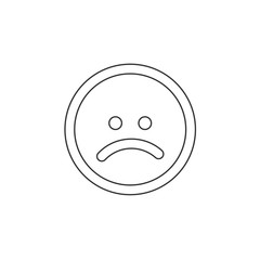 sad face icon vector illustration for website and design icon