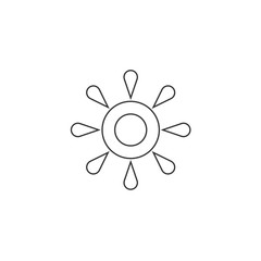 sun icon vector illustration for website and design icon